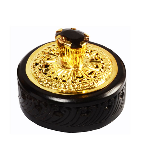S.P. Gold Plated Paper Weight - Round Shape