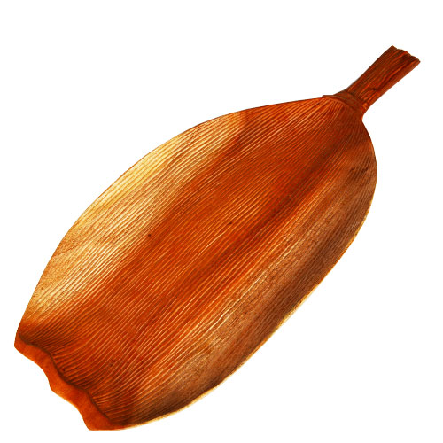 Wooden Leaf Tray - L