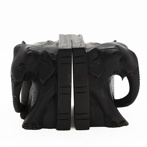 Black Elephant Bookend