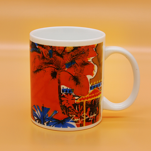 Ceramic Mug with Abstract Design