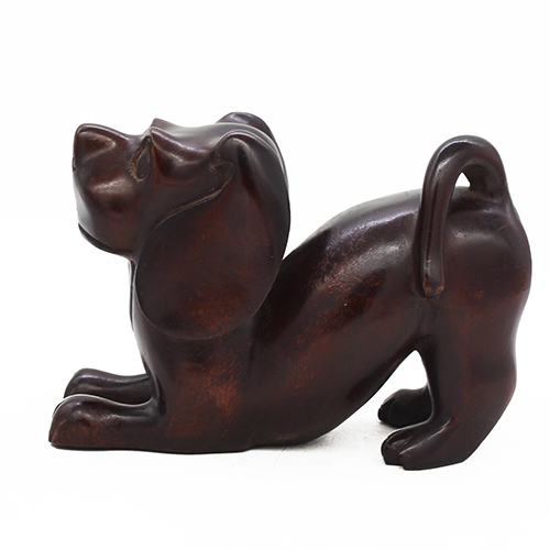 Wooden Carved Puppy 