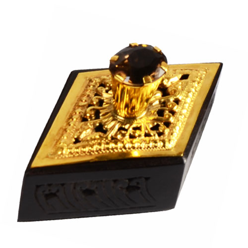 S.P. Gold Plated Paper Weight - Diamond Shape